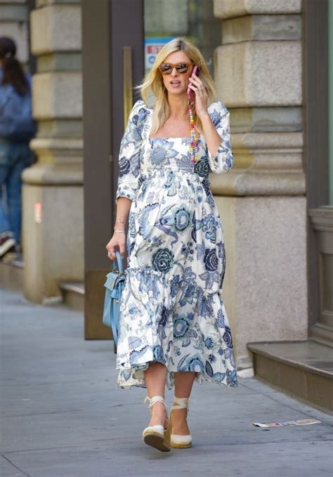 Nicky Hilton Wears A Spring Dress And Matching Tote New York 05122022 • Celebmafia
