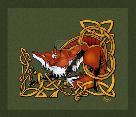 Celtic Fox By Arkadyrose On Deviantart Celtic Art Celtic Artwork