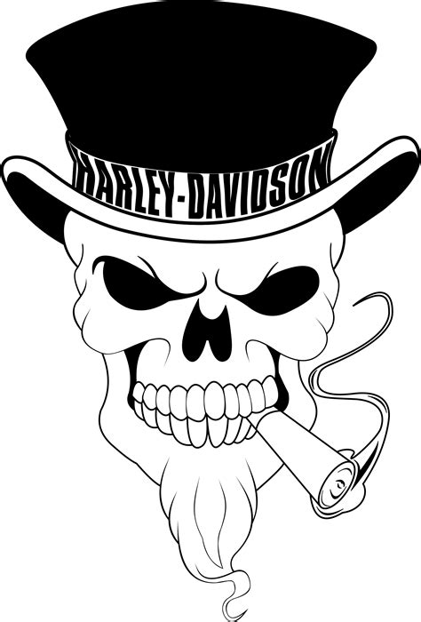 50 Shad Of White Skull Stencil Harley Davidson Logo Skull Coloring