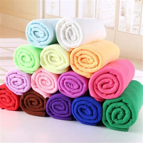 Cheap Promotion Quick Dry Polyester Microfiber Colored Bath Towel
