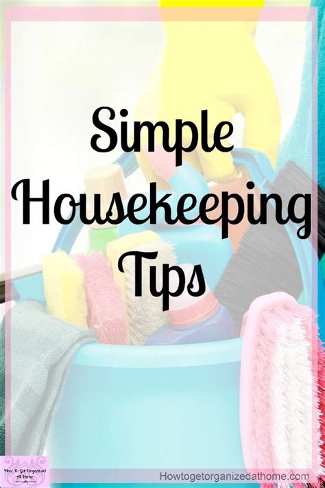 Cleaning Housekeeping Tips Housework Hacks Housekeeping