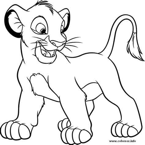Coloring free printable simba for kids and lion cub. Simba coloring page - Lion cubs Fan Art (36139334) - Fanpop