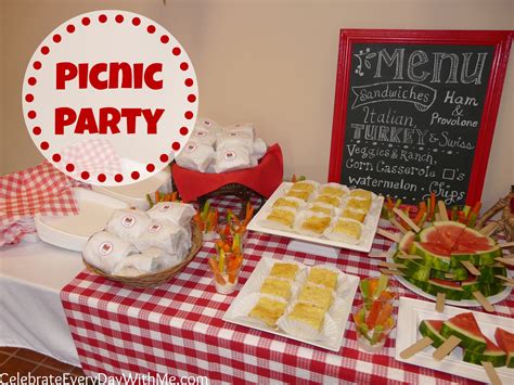 A Picnic Party Celebrate Every Day With Me