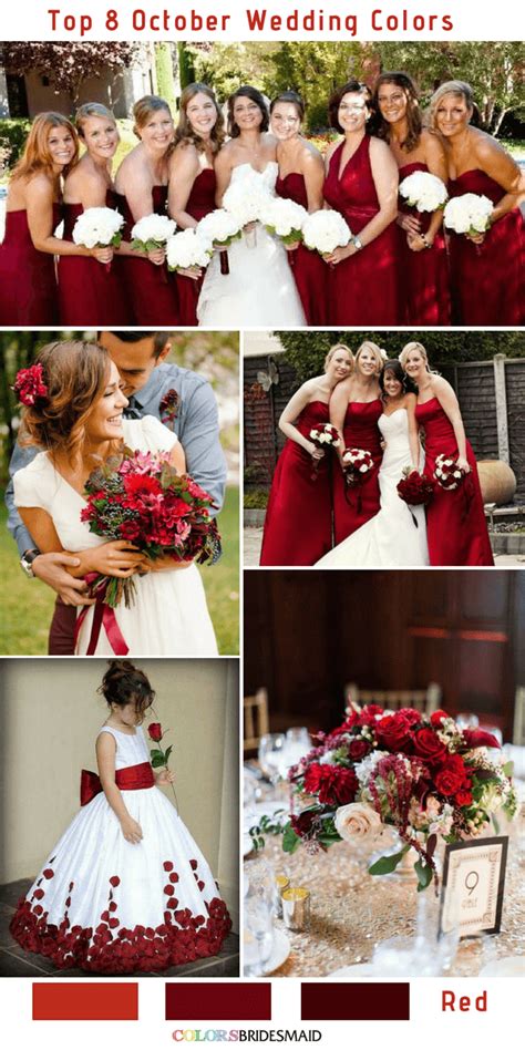 Top 8 October Wedding Colors To Steal 2 Colorsbridesmaid