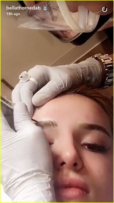 Bella Thorne Tattooed Her Eyebrows Documented The Procedure On