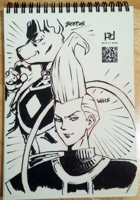 Inktober Day 12 Beerus And Whis By Patrickdeza On Deviantart