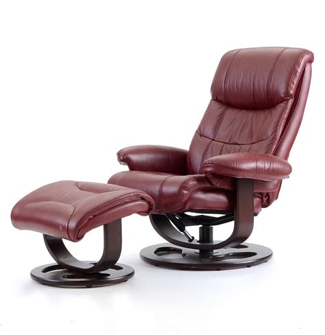 Lane Furniture Maroon Rebel Recliner Chair With Ottoman Ebth