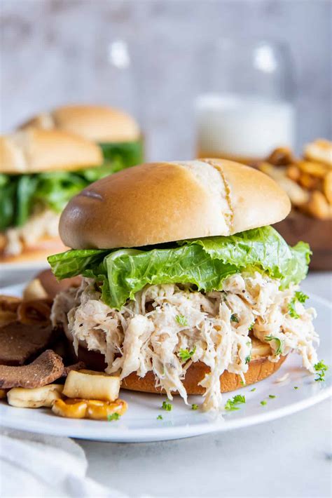 Slow Cooker Chicken Caesar Sandwiches Karinokada