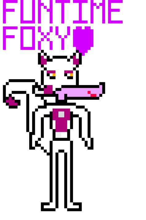 Funtime Foxy Five Nights At Freddys Sister Location Pixel Art Maker