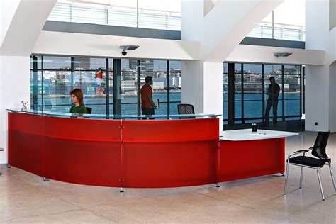 Reception desks with matching storage. School Office & Reception Design from Fusion Classroom Design