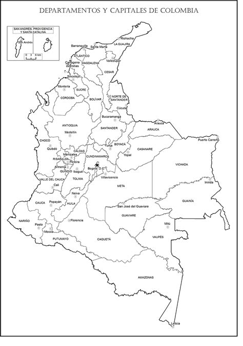 Ciencias Sociales Departamentos Y Capitales De Colombia