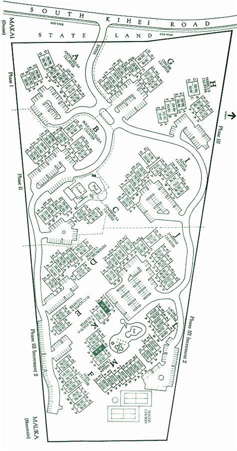 Complex Map Maui Kamaole Resort Condo Rental By Owner K103 K109 Kihei