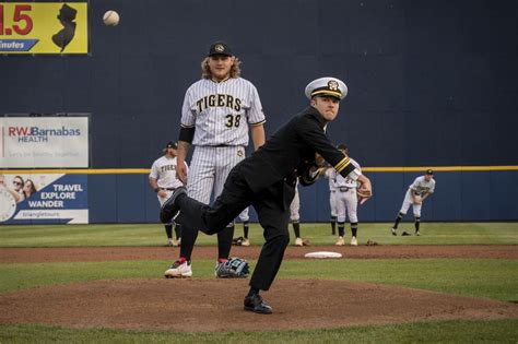 Dvids Images Pcu New Jersey Xo Throws First Pitch During Trenton Navy Week Image Of