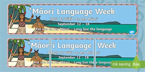 Free Māori Language Week Display Banner Lehrer Gemacht