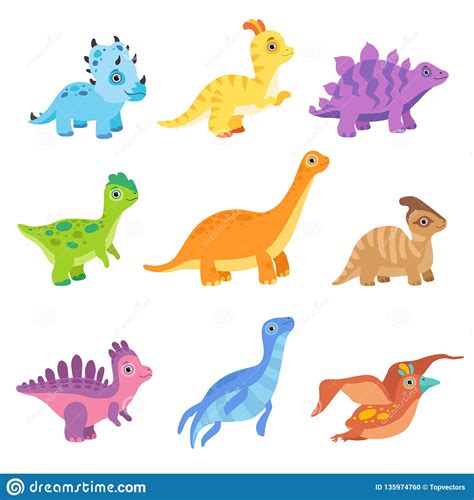 Dinosaur cartoon clipart head dino transparent shutterstock dinosaurs clip netclipart dinosaurios cartoons train drawings. Collection Of Cute Colorful Dinosaurs, Funny Baby Dino ...