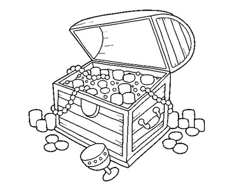 Treasure Chest Colouring Pages Free Printable Clip Art Library