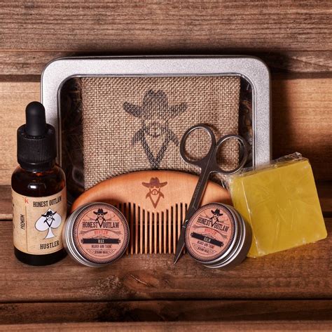 This is especially for black men, as the thicker the beard hair is, the rougher it can. Mens Beard Grooming Kit In Metal Box By Honest Outlaw ...