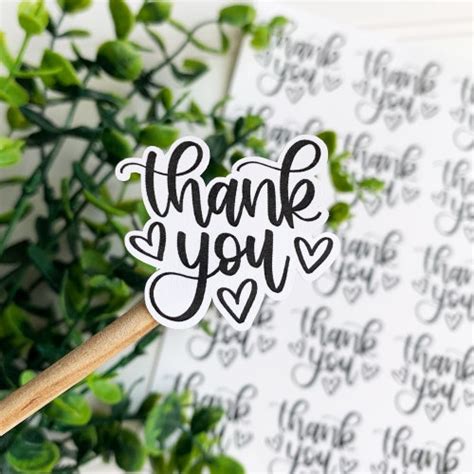 Thank You So Much For Your Order Sticker Small Shop Sticker Etsy