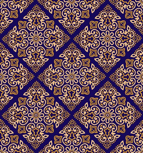 Royal Blue Damask Wallpaper