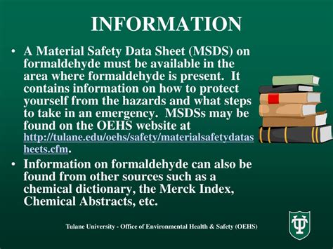 (material safety data sheet)— presentation transcript (material safety data sheet). PPT - OSHA FORMALDEHYDE STANDARD 29 CFR 1910.1048 ...