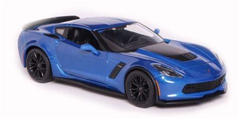 2015 Chevrolet Corvette Z06 C7 Stingray Blue 124 Scale Diecast Car
