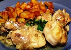 Receta de pollo al ajillo con vinagre de módena - Unareceta.com