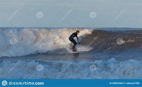 Surfers On Tynemouth Beach Editorial Stock Photo Image Of North