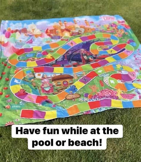 Candy Land Game Towel For The Beach Or Pool Just 1497 In 2022 Fun