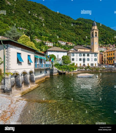 Scenic Sight In Laglio Lake Como Lombardy Italy Stock Photo Alamy