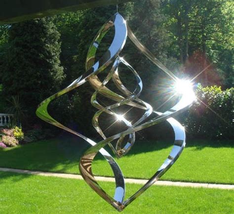 Double Nova Stainless Steel Hanging Wind Spinner £5999 Wind