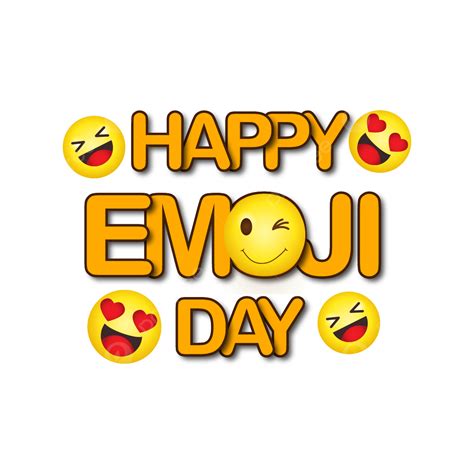 Happy Emoji 3d Vector Png Images Happy Emoji Day Vector Design Free