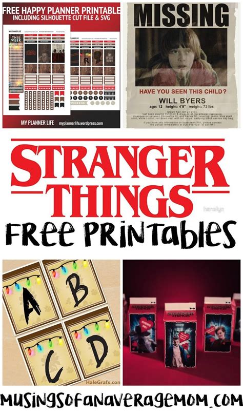 Stranger Things Free Printables Printable Templates By Nora
