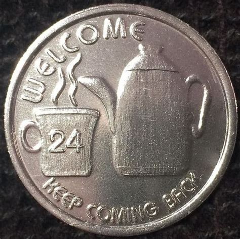 Welcome Keep Coming Back Aluminium Coin