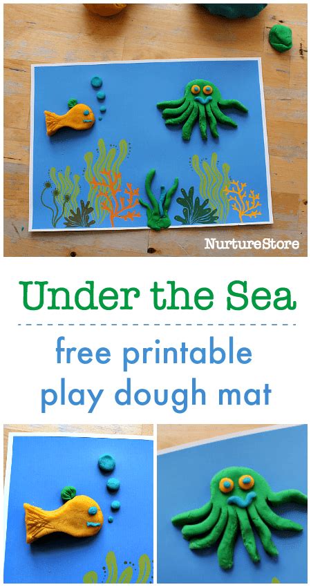 Play Dough Printables Play Mats Nurturestore Ocean Activities