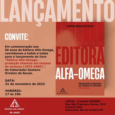 Rio de Janeiro Lançamento Editora Alfa Omega produção literária em