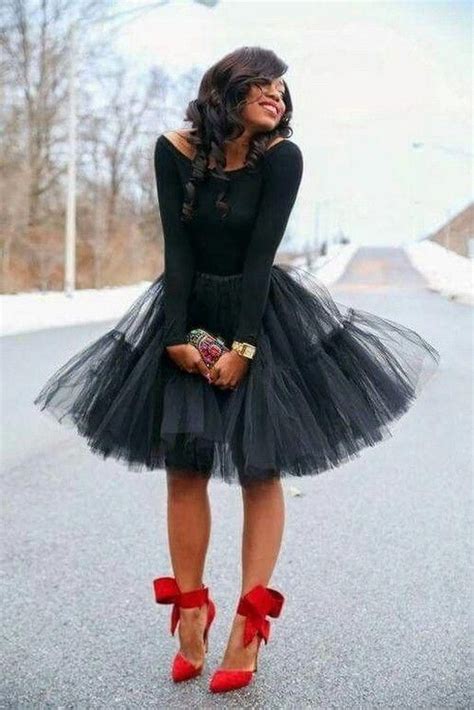 80 How To Wear A Black Tulle Skirt For All Season In 2020 Black