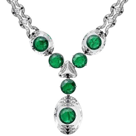 Emerald And Rock Crystal Necklace From Cartier Cartier The