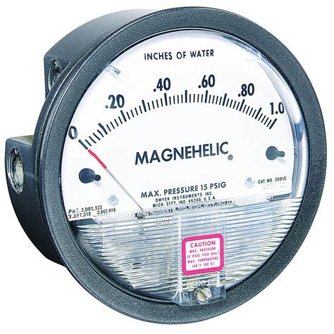 Range 0 10wc And 0 250 Pa Dwyer Magnehelic Series 2000 Differential