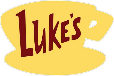 Lukes Diner Logo Wall Decal Gilmore Girls Wall Sticker Coffee Shop Tv
