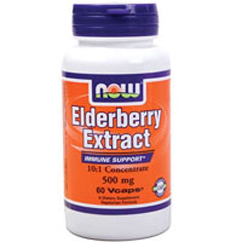 Elderberry Extract 60 Vcaps 500 Mg By Now Foods Ebay