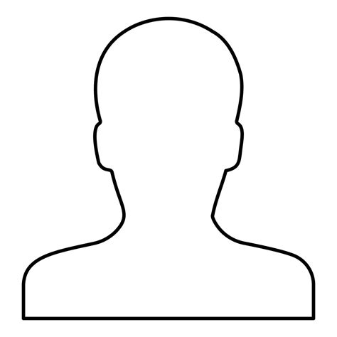 Avatar Mann Gesicht Silhouette Benutzer Zeichen Person Profilbild