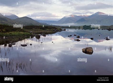 A Lovely Misty Scene Taken From The Banks Of Lochan Na H Achlaise On