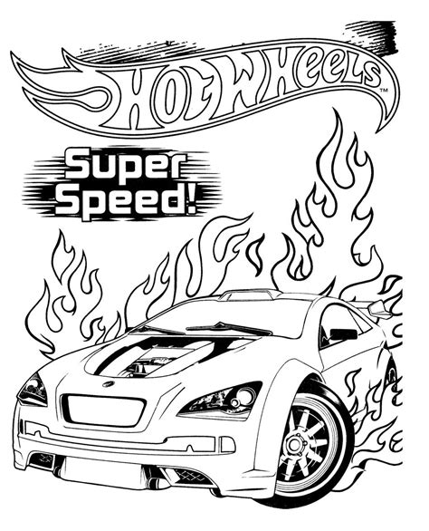 Üretim temeli traktör üretimi için şirketti. Hot Wheels Super Speed Coloring Page For Kids | Çocuklar ...