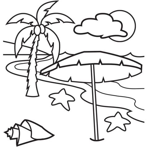 Coloring Pages Of The Beach