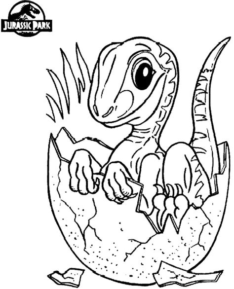 Beb Dinosaurio En El Mundo Jur Sico Para Colorear Imprimir E Dibujar