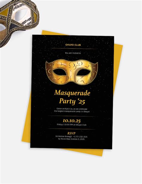 Masquerade Ticket Template Free Printable Templates