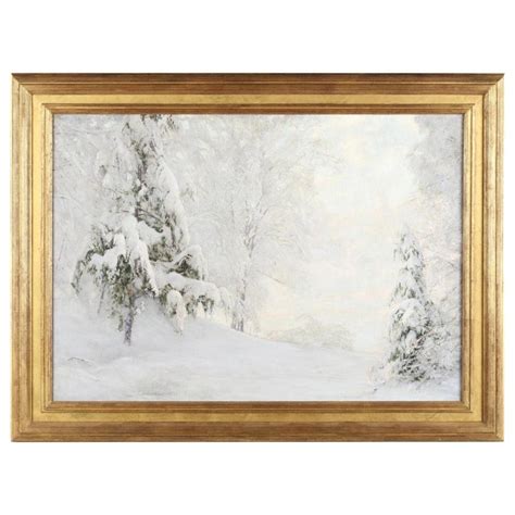 Sold Price Walter Launt Palmer American 1854 1932 Snowy Landscape