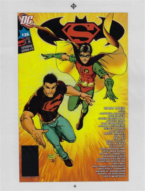 Michael Turner Supermanbatman 26 Cover Production Art In Jason