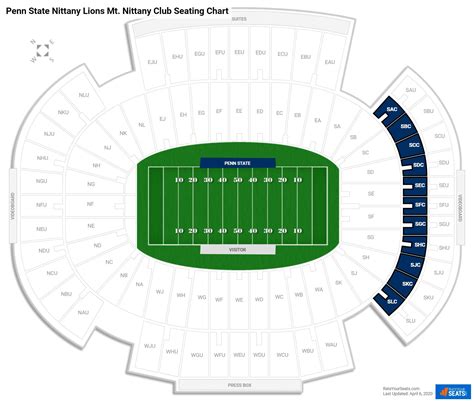 Beaver Stadium Seating Chart With Seat Numbers Review Home Decor
