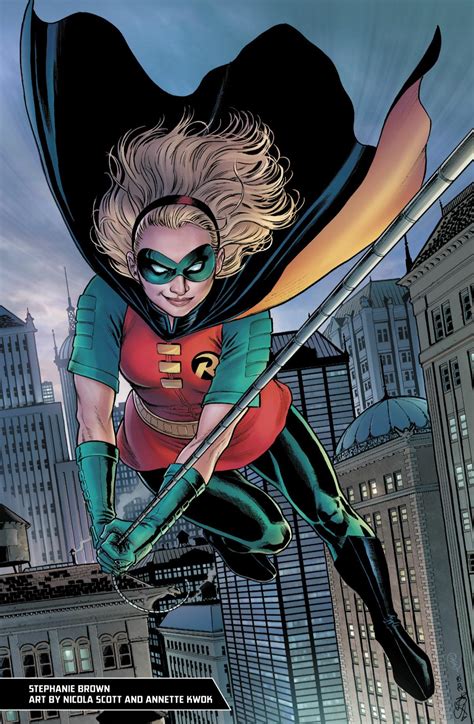 Artwork Stephanie Brown As Robin By Nicola Scott And Annette Kwok